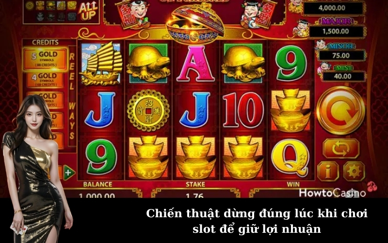 Chiến thuật dừng đúng lúc khi chơi slot để giữ lợi nhuận