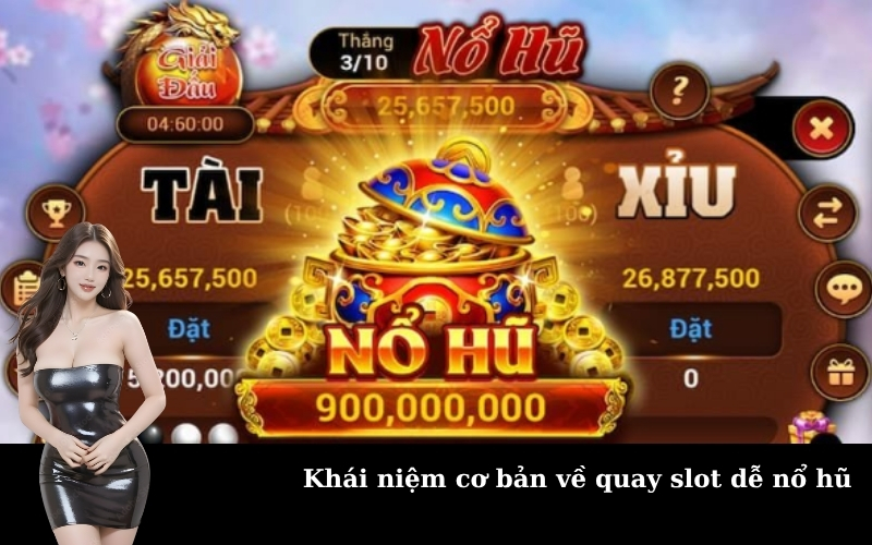Khái niệm cơ bản về quay slot dễ nổ hũ
